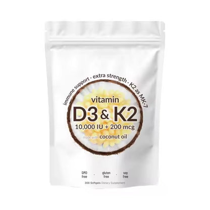 Vitamin D3 & K2 Solftgel Capsules With Coconut Oil